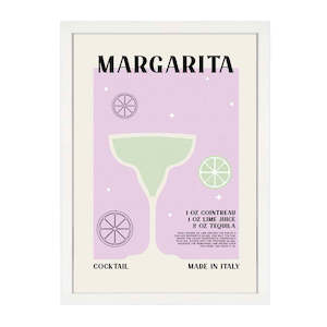 Kitchen: MARGARITA RETRO PRINT