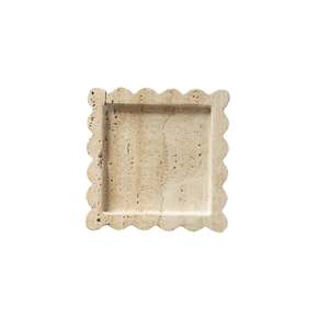Stationery New Arrivals: Travertine Scalloped Tray