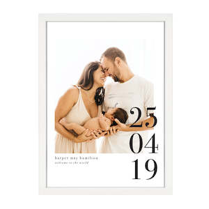 CUSTOM WELCOME TO THE WORLD PRINT