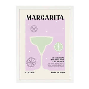 Cocktail Prints: MARGARITA RETRO PRINT