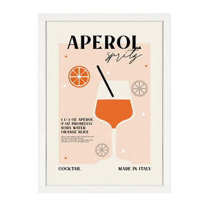 Cocktail Prints: APEROL SPRITZ RETRO PRINT