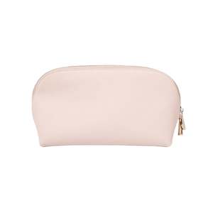 Embossed Pink Leather Pouch