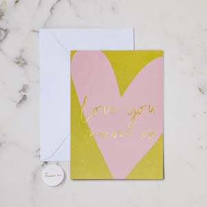 LOVE YOU MUM GREETING CARD