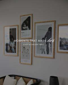 Framed Photos: MOMENTS THAT MADE HER - GALLERY WALL