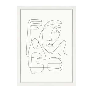 Silhouettes: ABSTRACT FACES PRINT