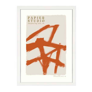 Artsy: ABSTRACT STUDIO PRINT RUST