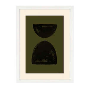 PAINTED SHAPES PRINT KHAKI