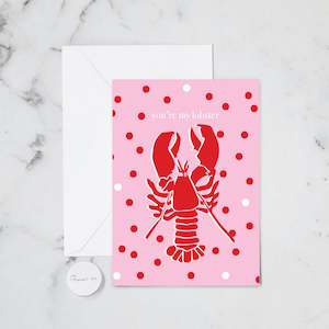 Love Cards: LOBSTER GREETING CARD