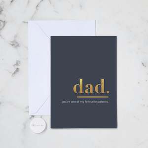 DAD FAVOURITE PARENT GREETING CARD