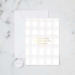 Kids Baby Cards: HOUSE PLANTS GREETING CARD