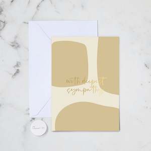 Sympathy Sorry Cards: DEEPEST SYMPATHY GREETING CARD