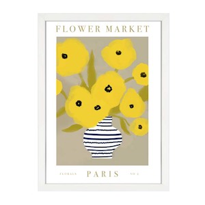 Best Sellers 1: FLOWER MARKET PARIS YELLOW PRINT