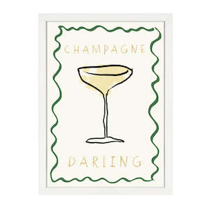 CHAMPAGNE DARLING PRINT