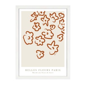 Floral: FLEURS PRINT RUST