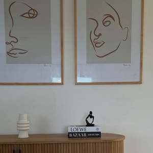 Gallery Walls: FACE SILHOUETTE GALLERY WALL