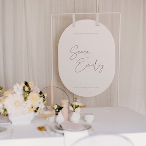 Baby Shower: 'FOREVER' WELCOME SIGN