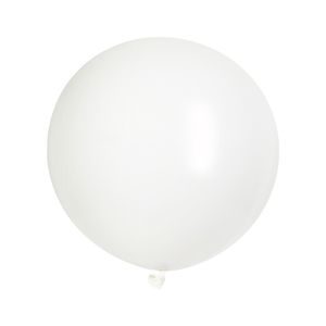 24"/60cm Round WHITE Tuftex Plain Latex #02408- Pack of 5