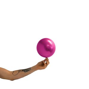Plain Orbz: Foil Balloon Ball 7" HOT PINK #288725 - Each