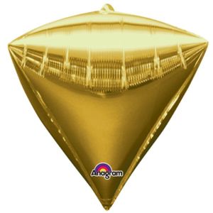 Plain Orbz: 17" DIAMONDZ Gold #28340- Packaged each