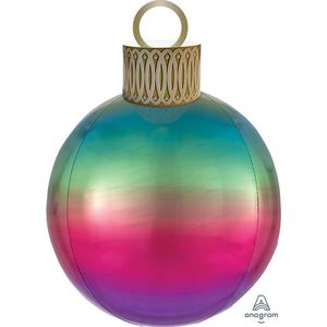 50cm 20" Foil Orbz ORNAMENT Kit RAINBOW OMBRE Balloon #40424- Each