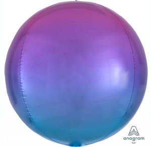 Ombre Orbz: ORBZ Pink Purple & Blue Ombre 16"/40cm Balloons #A39852 - Each