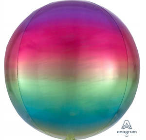 ORBZ Rainbow Ombre 16"/40cm Balloons #A39850 - Each