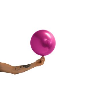 Balloon Balls: Foil Balloon Ball 10" HOT PINK #288726 - Each