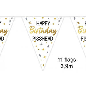 Flag Bunting BIRTHDAY PISSHEAD #OT632561