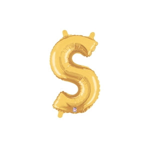 Junior Letters: 14" Foil JUNIOR Letter S GOLD #FS2534919SG