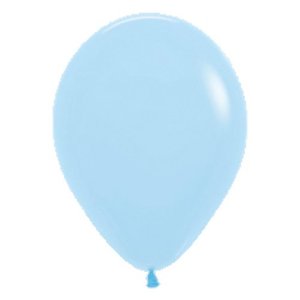 30cm 12" Round Matte Pastel BLUE Sempertex Plain Latex #20012370 - Pack of 100