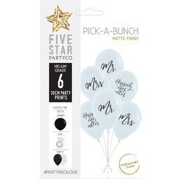 30cm Pick A Bunch MR & MRS - pack of 6 #750103