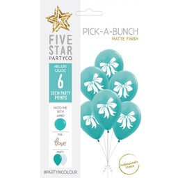 Pick A Bunch: 30cm Pick A Bunch BOW Classic Turquoise  - pack of 6 #750100