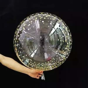 20" Bubble Balloon GOLD Dots #BBQ010-20GO
