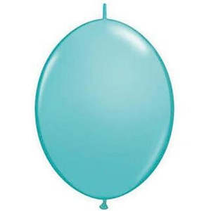Quick Links Solid Colours: 15cm Quick Link Caribbean Blue Qualatex Quick Link Balloons #90217 - Pack of 50