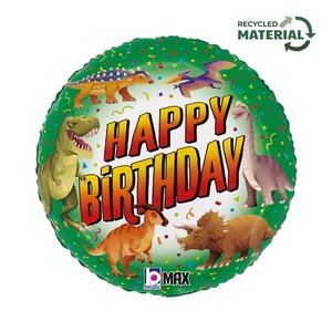 18" Foil Happy BIRTHDAY Dinosaur #26471