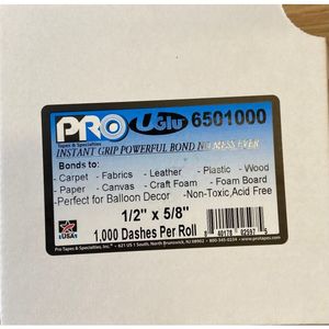 Adhesive Lines: ProTapes Uglu 1/2" x 5/8" Dashes P1000 (1.3cm x 1.6cm) HAUGLU6501000