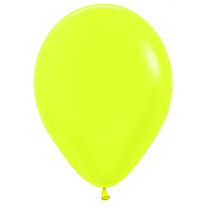 New Colours: 5" Latex Neon YELLOW - 100 Bag #206331