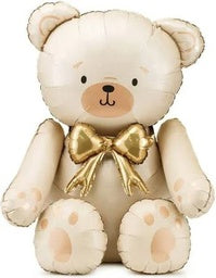 85cm x 74cm Foil Shape Balloon BEAR Cream #FB285