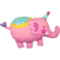 39" Foil Shape Circus Pink ELEPHANT #P625811 - Each (pkgd.)