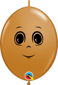 15cm Quicklink Mocha Brown Masculine Face #55462 - Pack of 50