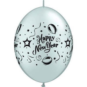 30cm Quick Link Silver New Years-Column #11173 - Pack of 50