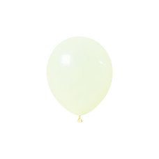 12cm Fashion Latex: 12cm/5" Latex Occasions Macaron LEMON bag of 50 #202985