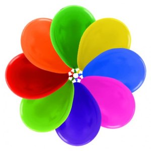 12cm Pearl Metallic: 5" Latex Metallic ASSORTED 100bg #206299