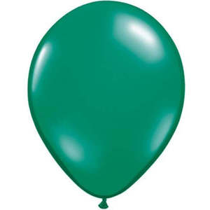 28cm Jewel Latex: 28cm Round Jewel Emerald Green Qualatex Plain Latex #43744 - Pack of 100