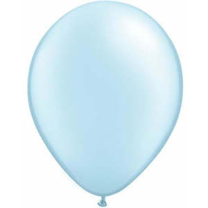 28cm Round Pearl Light Blue Qualatex Plain Latex #39812 - Pack of 25