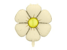65cm Foil Shape DAISY Flower Cream #FSFBZ5-079 each pkgd FOUR PER PACK