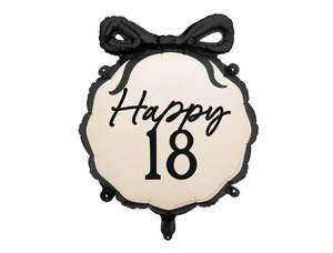 Foil Balloon "18" HAPPY BIRTHDAY 47cm x 53 #FB266-18