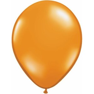 40cm Jewel Latex: 40cm Round Jewel Mandarin Orange Qualatex Plain Latex #43877 - Pack of 50