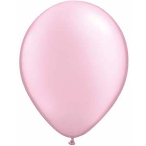 40cm Round Pearl Pink Qualatex Plain Latex #43893 - Pack of 50