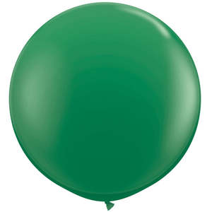 90cm Round Green Qualatex Plain Latex #41997 - Pack of 2
